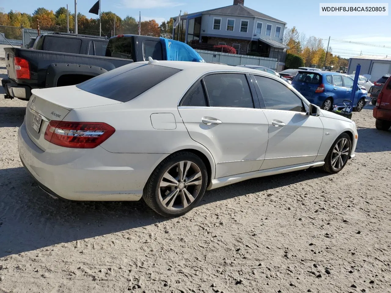 2012 Mercedes-Benz E 350 4Matic VIN: WDDHF8JB4CA520805 Lot: 76723794