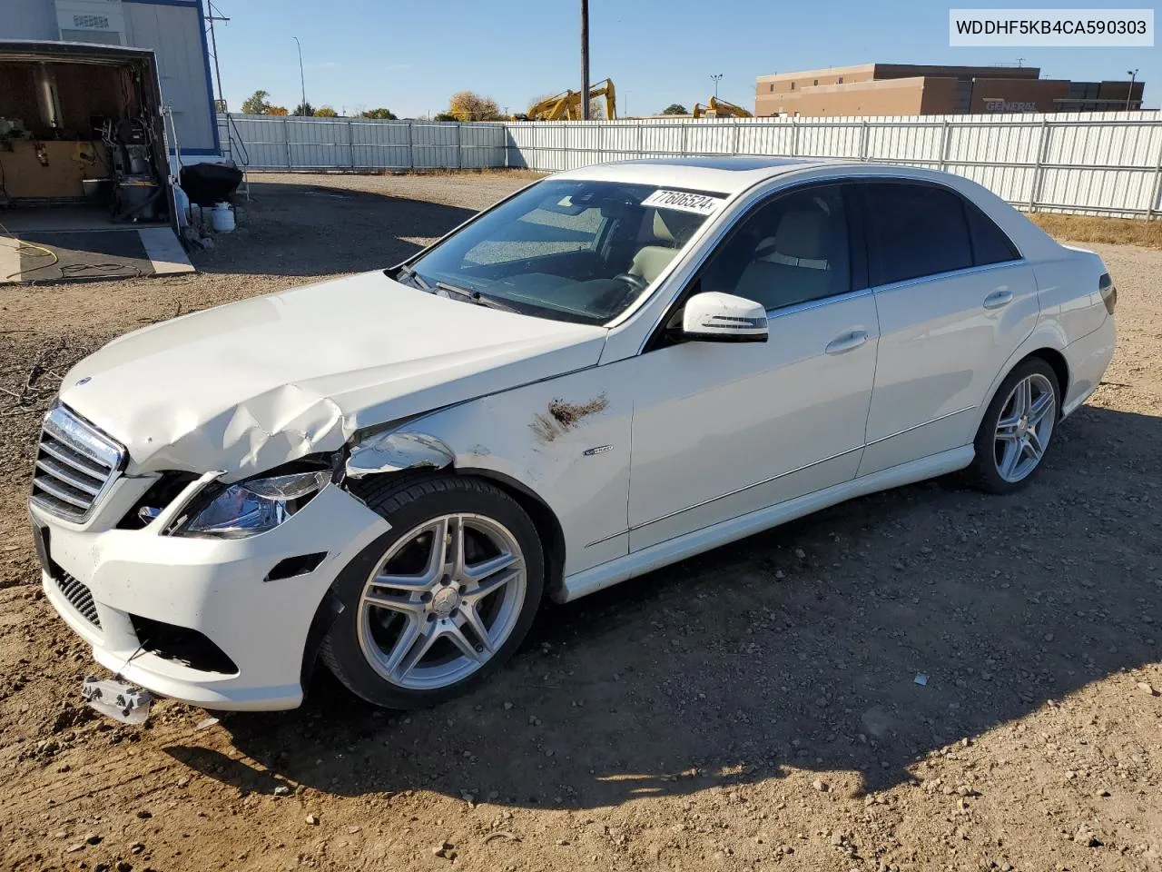 2012 Mercedes-Benz E 350 VIN: WDDHF5KB4CA590303 Lot: 77606524