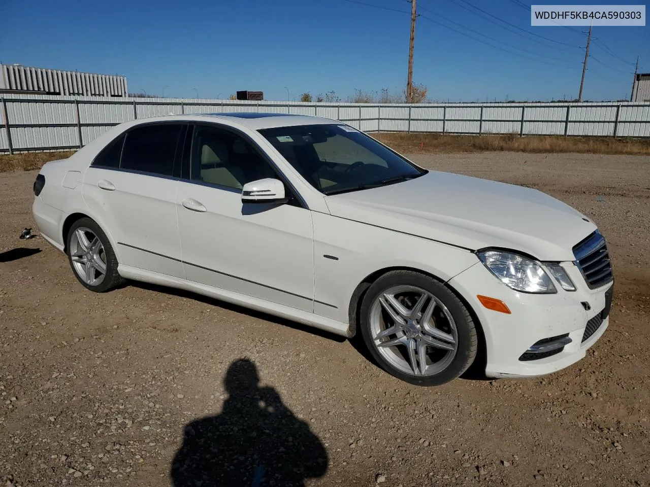 2012 Mercedes-Benz E 350 VIN: WDDHF5KB4CA590303 Lot: 77606524