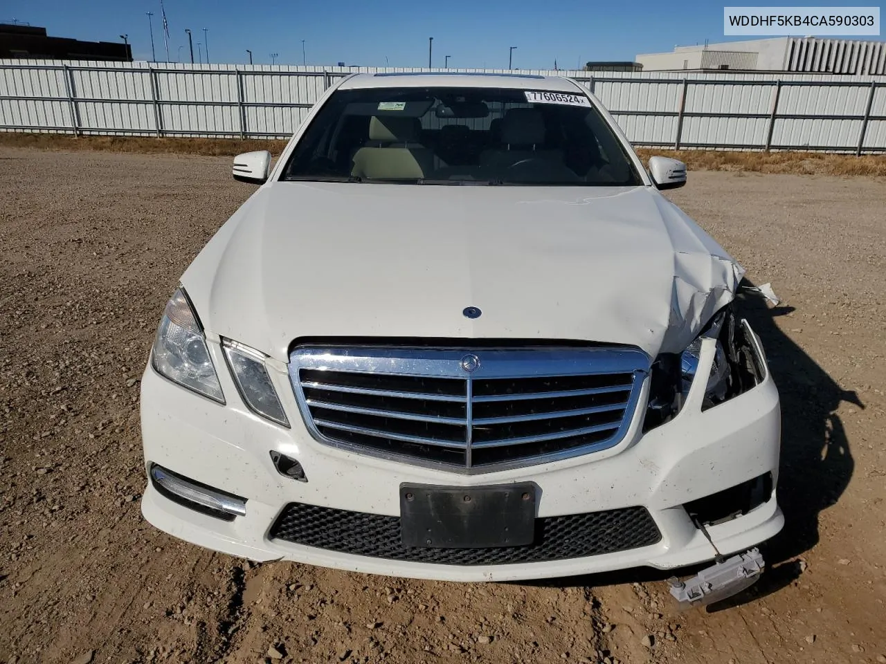 2012 Mercedes-Benz E 350 VIN: WDDHF5KB4CA590303 Lot: 77606524