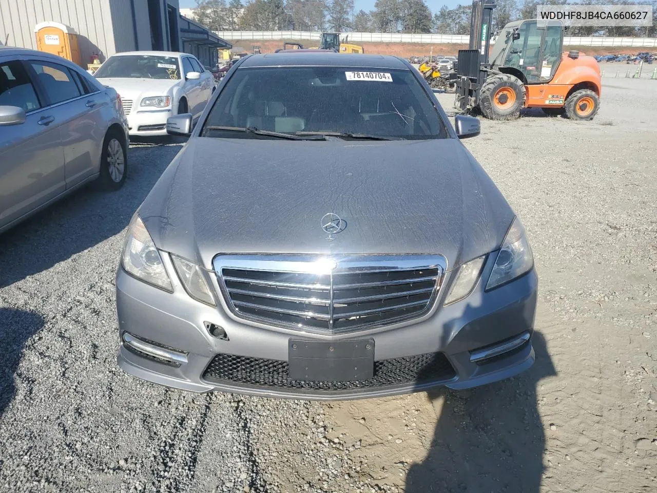 2012 Mercedes-Benz E 350 4Matic VIN: WDDHF8JB4CA660627 Lot: 78140704