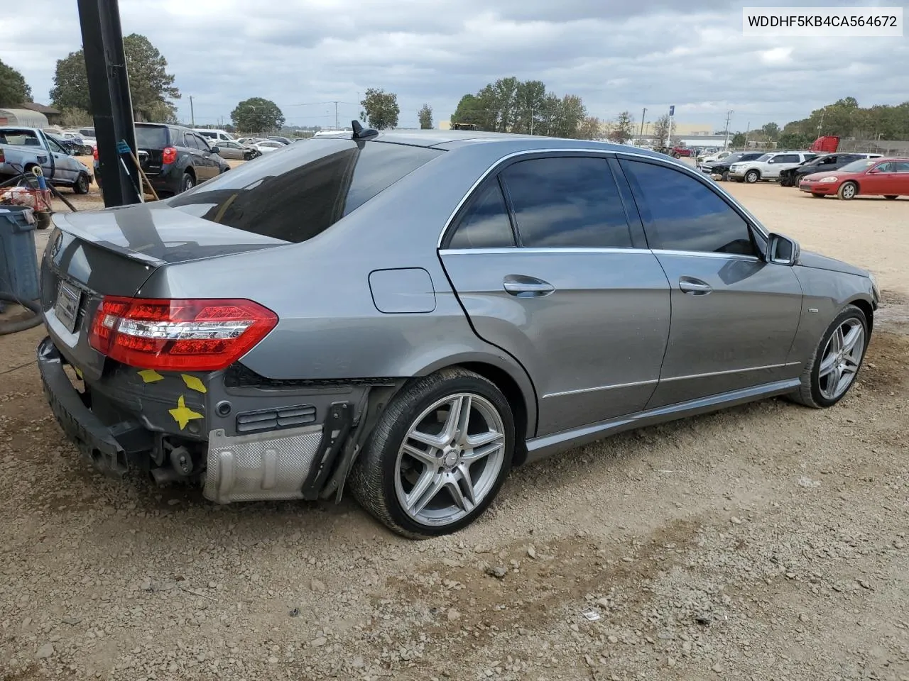 2012 Mercedes-Benz E 350 VIN: WDDHF5KB4CA564672 Lot: 78283664