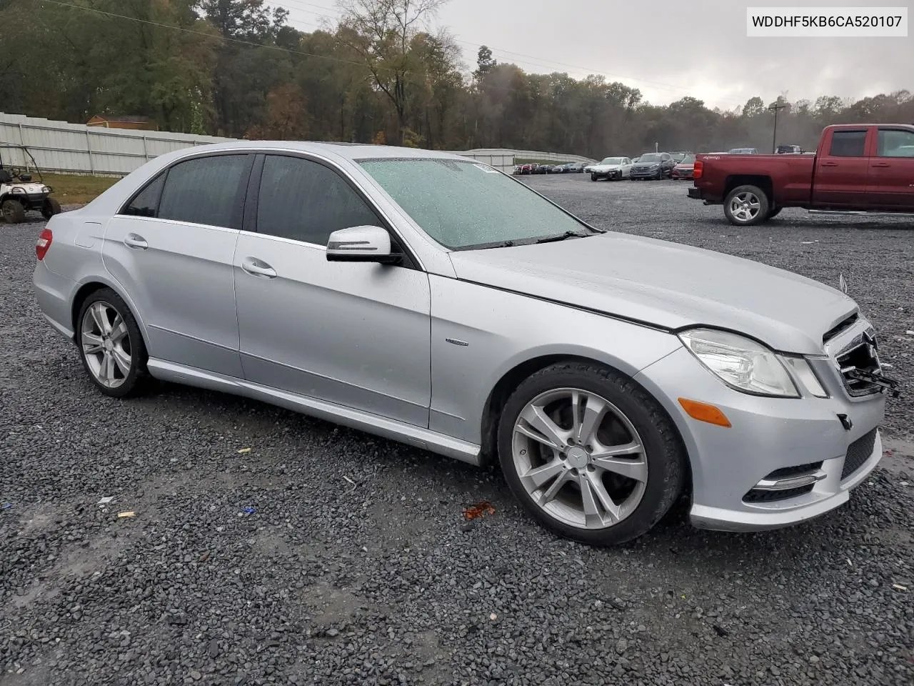 2012 Mercedes-Benz E 350 VIN: WDDHF5KB6CA520107 Lot: 78593044