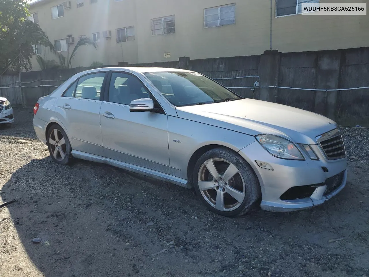 2012 Mercedes-Benz E 350 VIN: WDDHF5KB8CA526166 Lot: 80208524