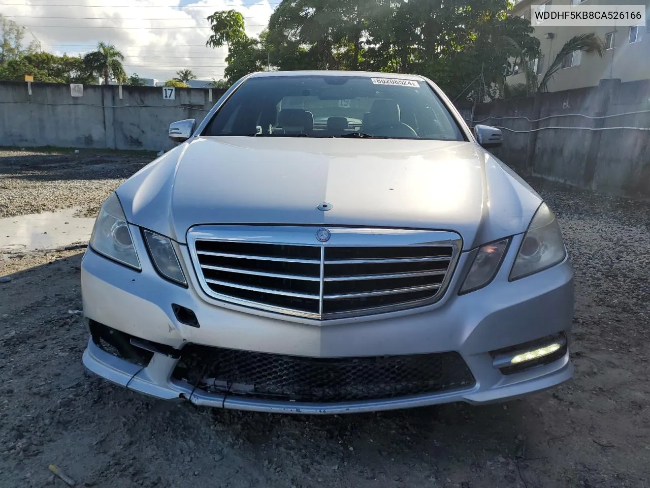 2012 Mercedes-Benz E 350 VIN: WDDHF5KB8CA526166 Lot: 80208524