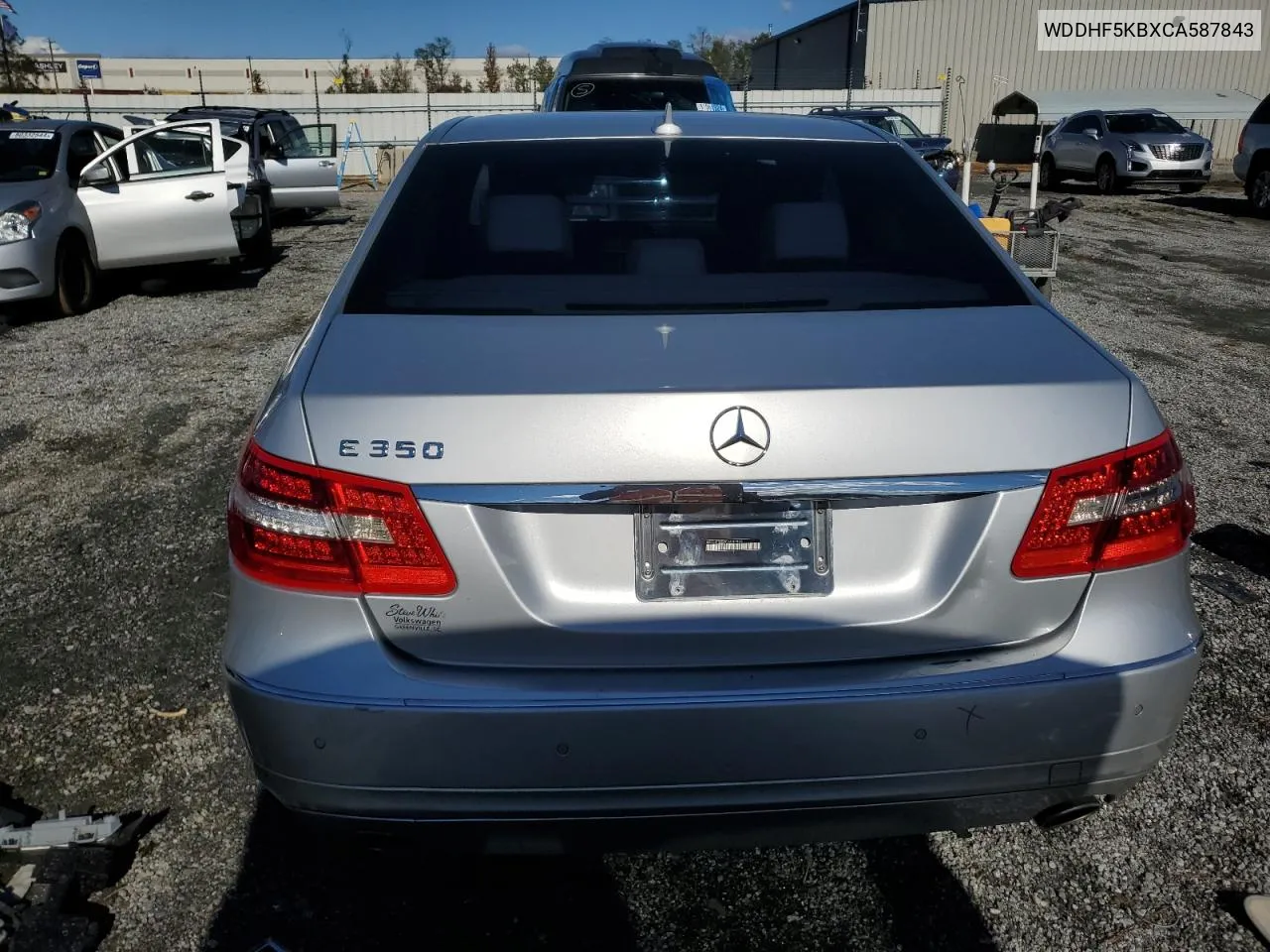 2012 Mercedes-Benz E 350 VIN: WDDHF5KBXCA587843 Lot: 80987964