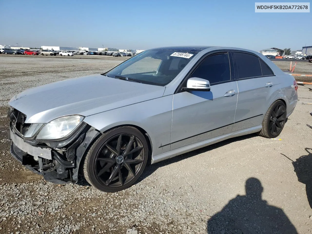 2013 Mercedes-Benz E 350 VIN: WDDHF5KB2DA772678 Lot: 67598744