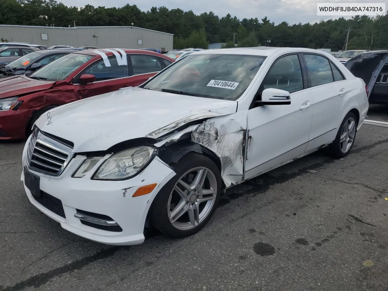 2013 Mercedes-Benz E 350 4Matic VIN: WDDHF8JB4DA747316 Lot: 70410644