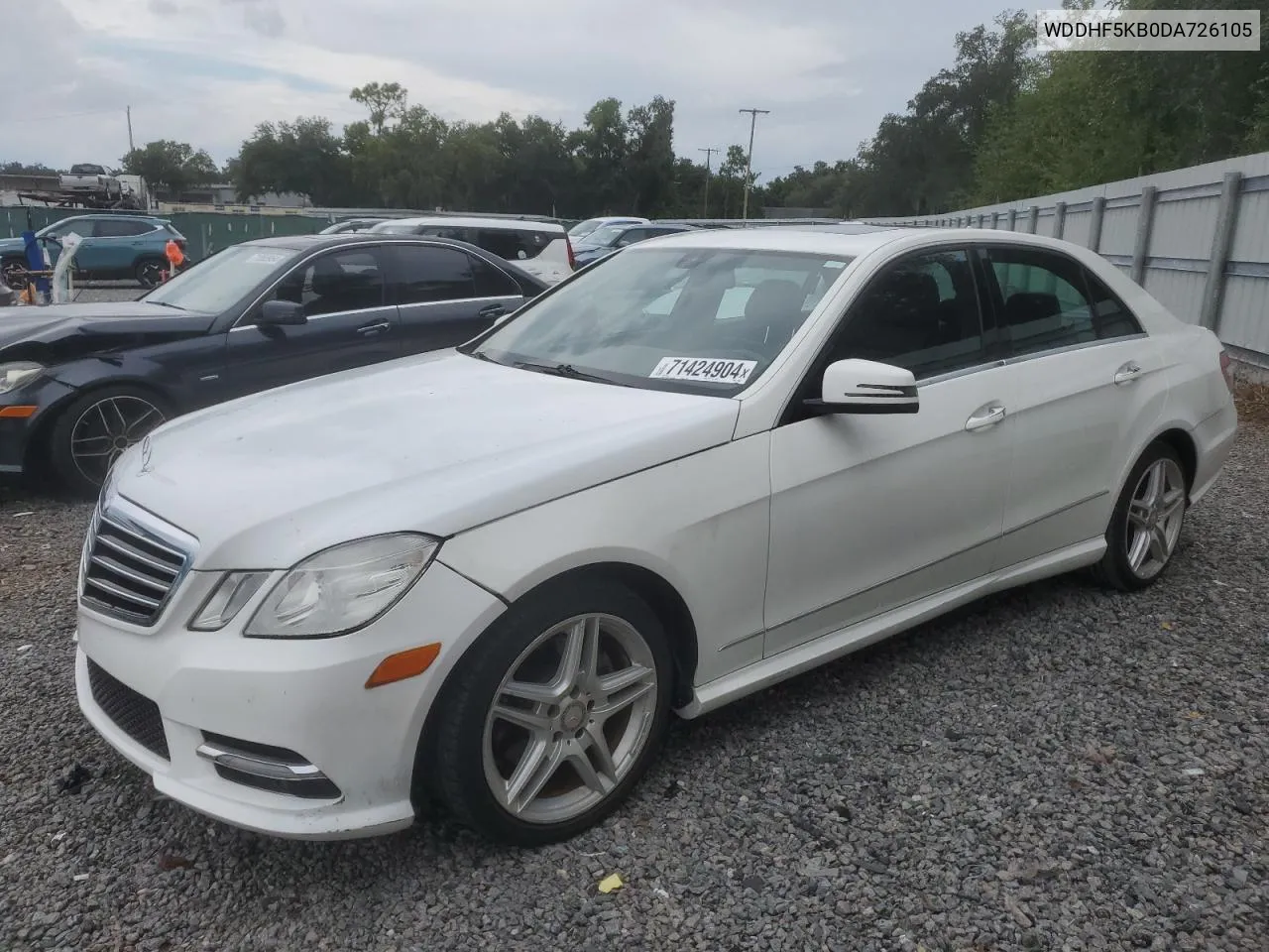 2013 Mercedes-Benz E 350 VIN: WDDHF5KB0DA726105 Lot: 71424904