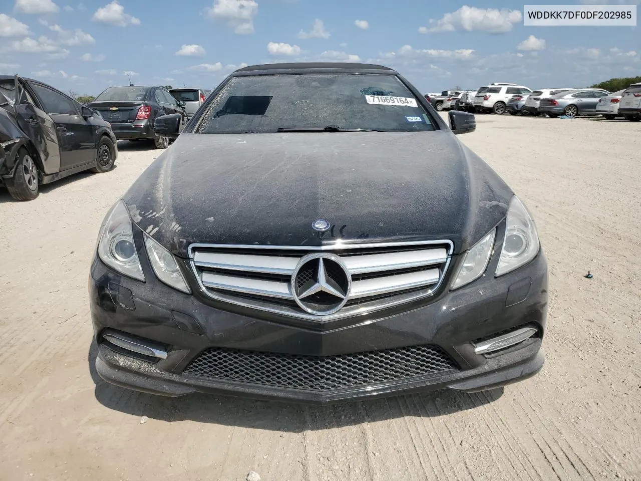 2013 Mercedes-Benz E 550 VIN: WDDKK7DF0DF202985 Lot: 71669164