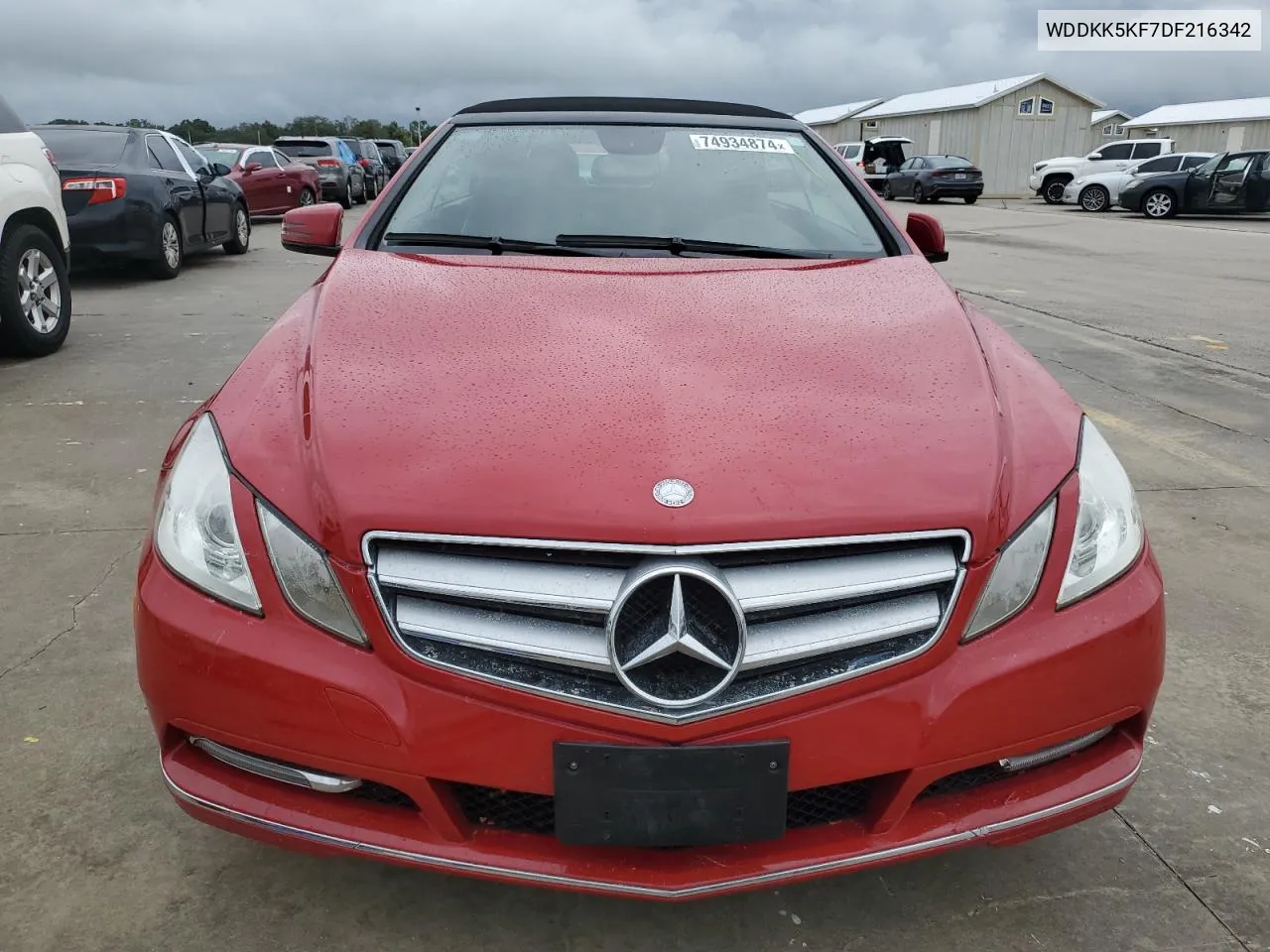 2013 Mercedes-Benz E 350 VIN: WDDKK5KF7DF216342 Lot: 74934874