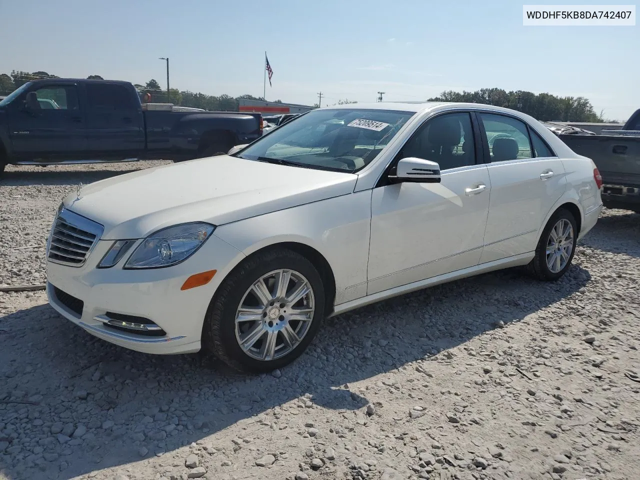 2013 Mercedes-Benz E 350 VIN: WDDHF5KB8DA742407 Lot: 75209514