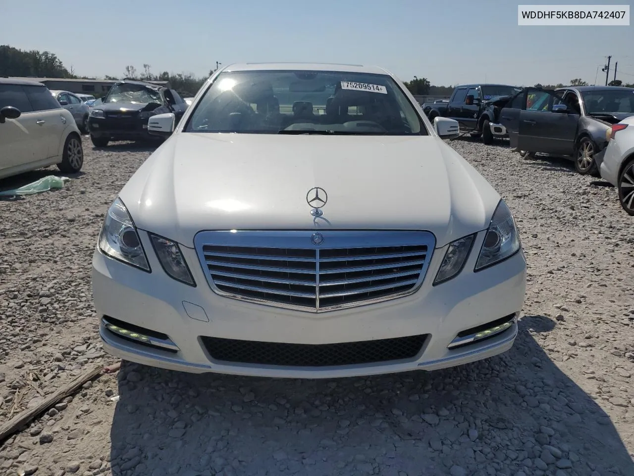 2013 Mercedes-Benz E 350 VIN: WDDHF5KB8DA742407 Lot: 75209514