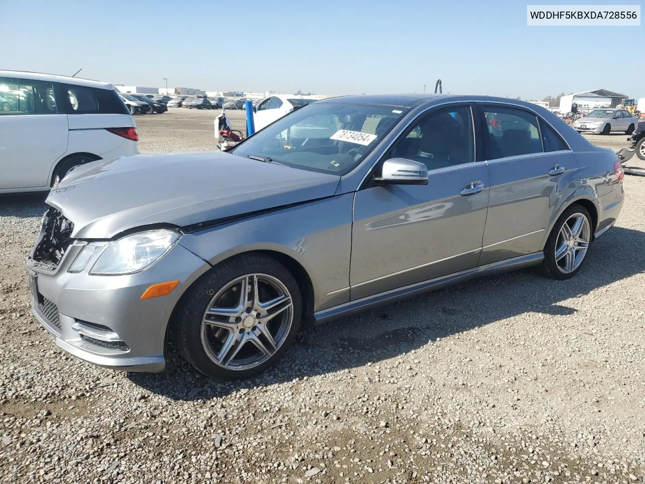 2013 Mercedes-Benz E 350 VIN: WDDHF5KBXDA728556 Lot: 78734054