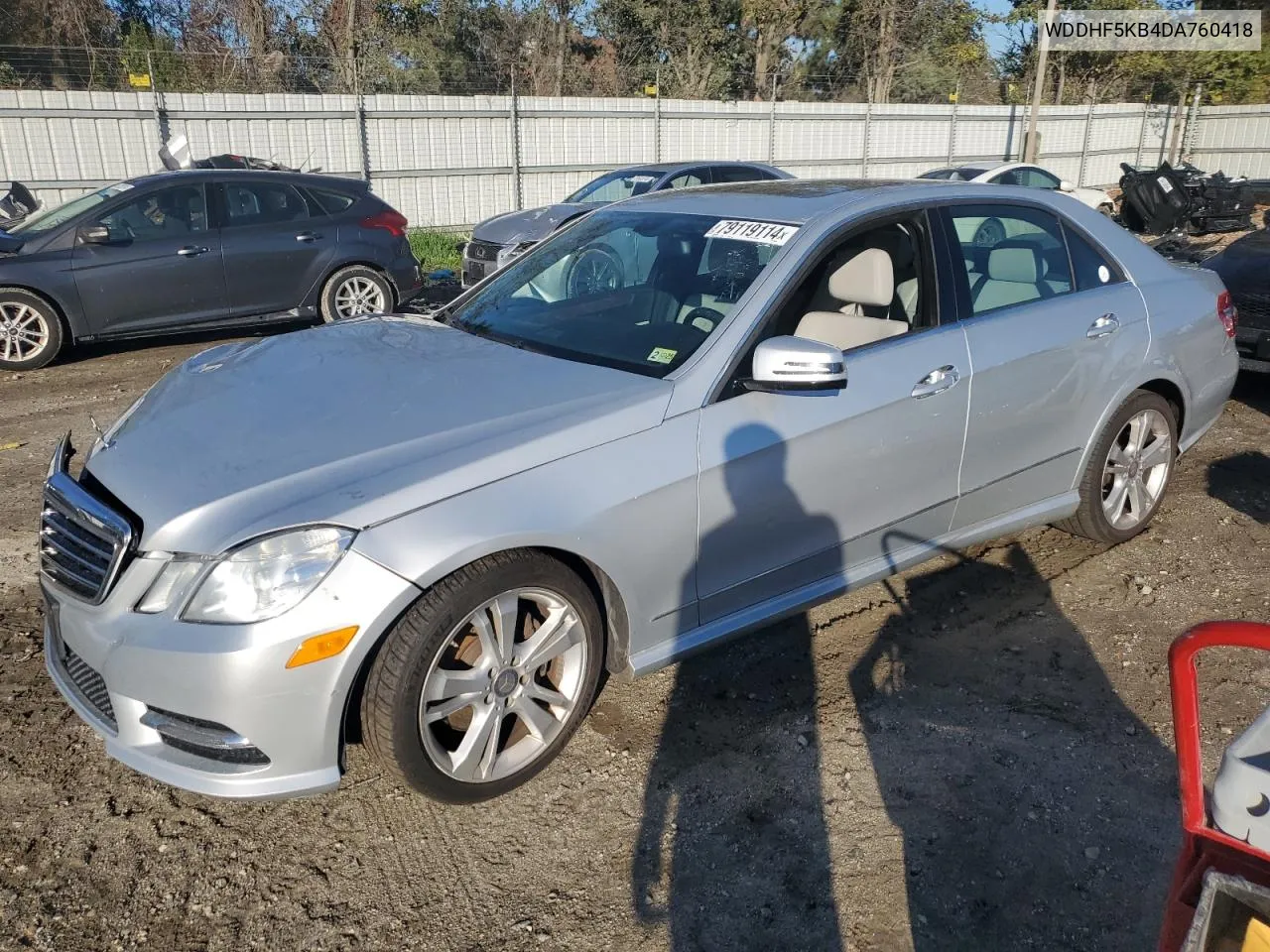 2013 Mercedes-Benz E 350 VIN: WDDHF5KB4DA760418 Lot: 79119114