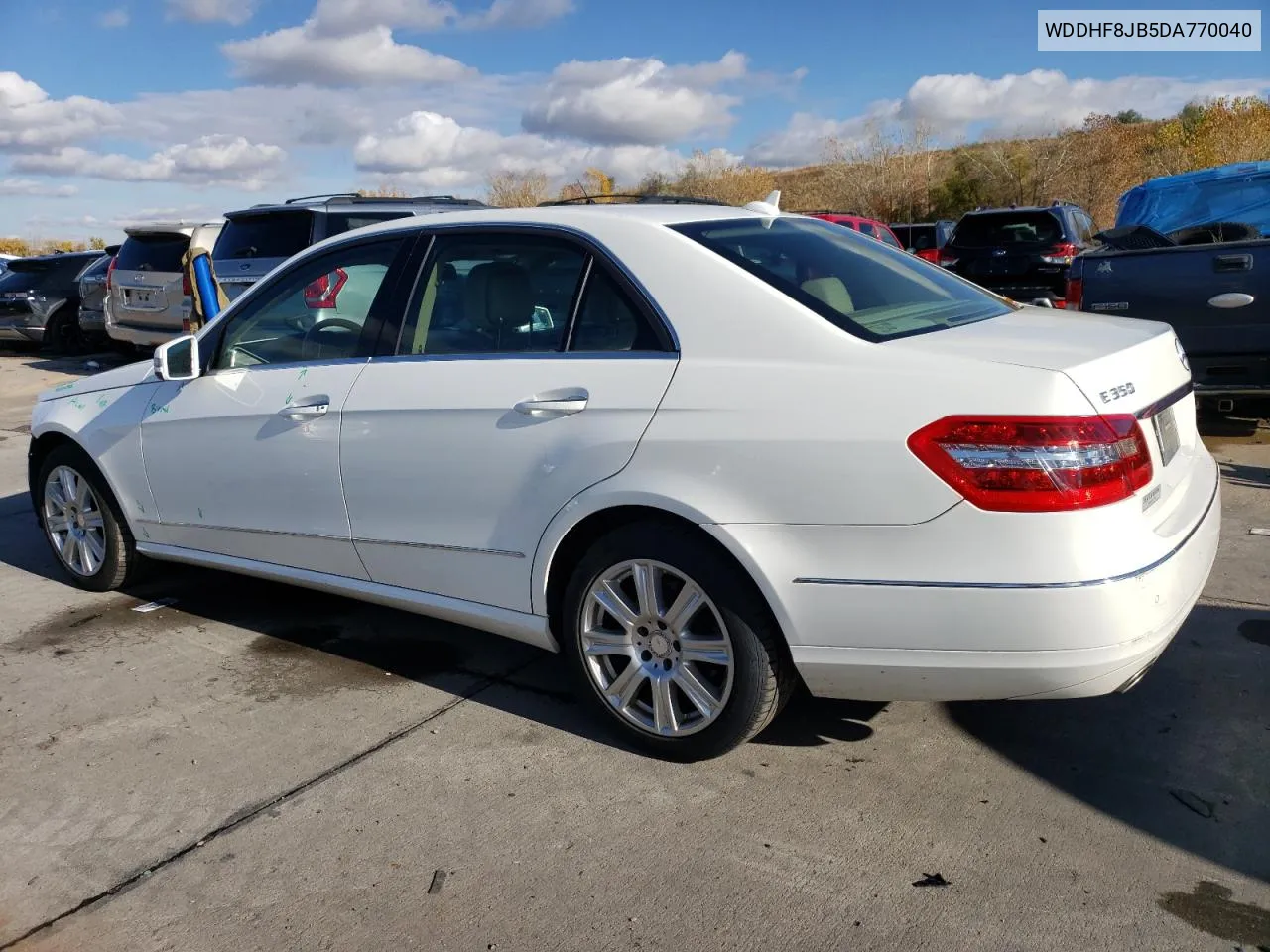 2013 Mercedes-Benz E 350 4Matic VIN: WDDHF8JB5DA770040 Lot: 79125264