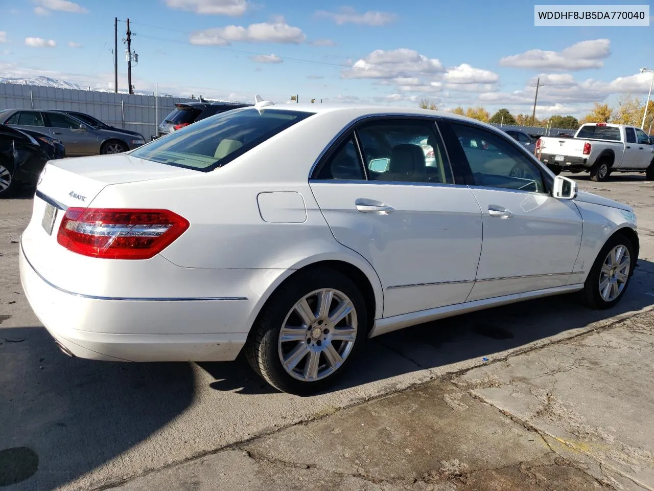 2013 Mercedes-Benz E 350 4Matic VIN: WDDHF8JB5DA770040 Lot: 79125264