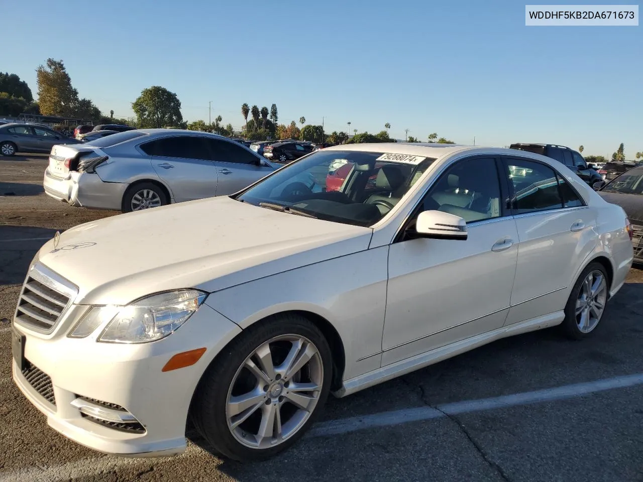 2013 Mercedes-Benz E 350 VIN: WDDHF5KB2DA671673 Lot: 79288074