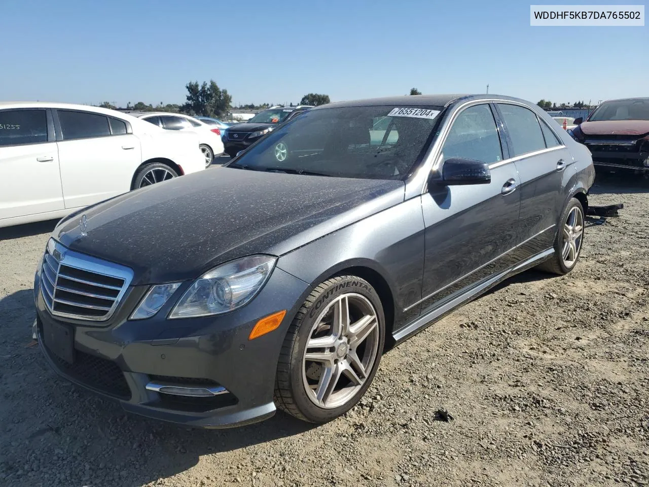 2013 Mercedes-Benz E 350 VIN: WDDHF5KB7DA765502 Lot: 79772584