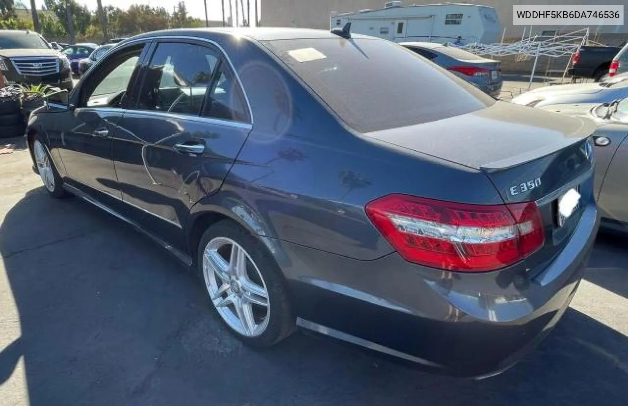 2013 Mercedes-Benz E 350 VIN: WDDHF5KB6DA746536 Lot: 81507034