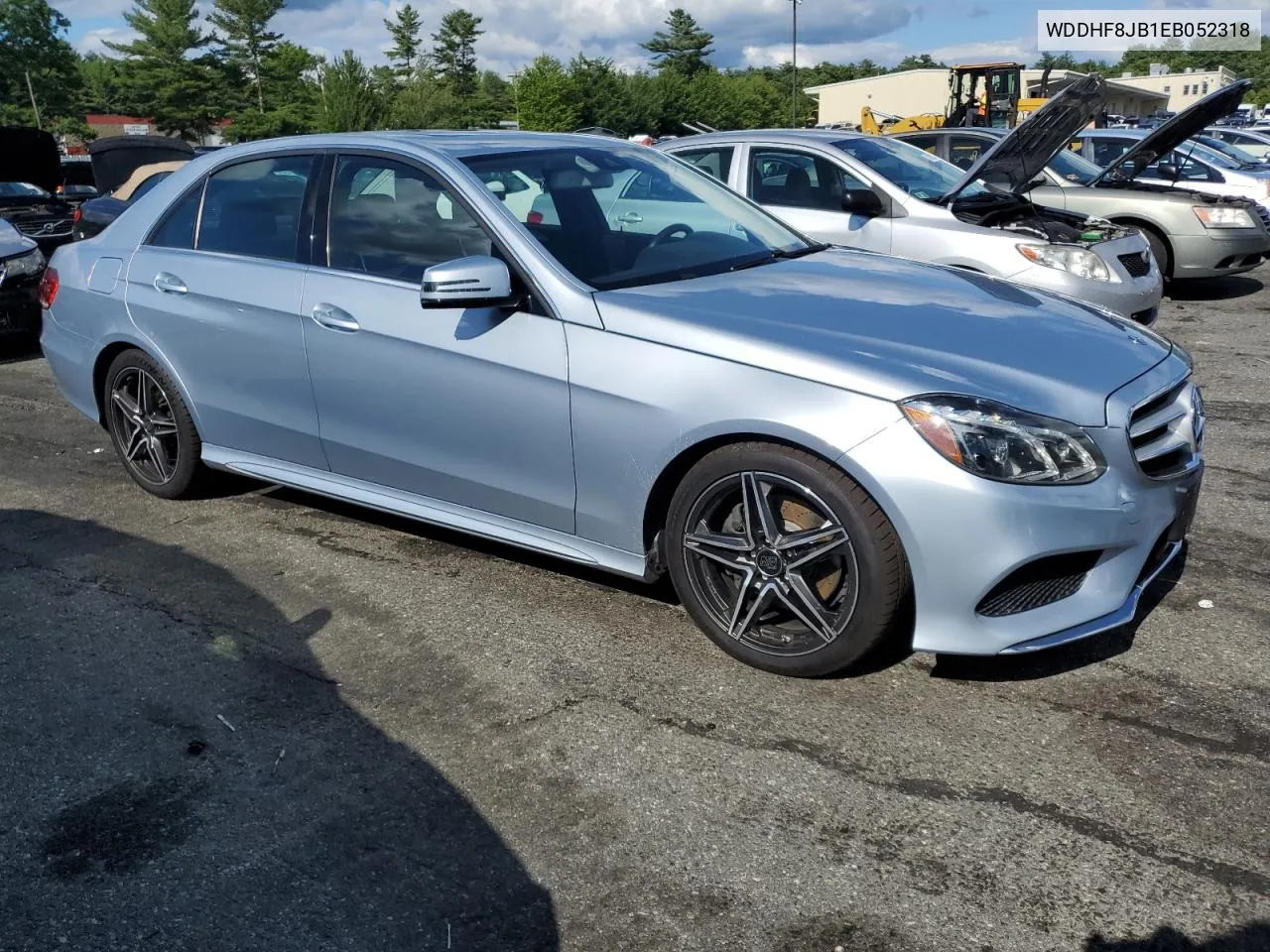 2014 Mercedes-Benz E 350 4Matic VIN: WDDHF8JB1EB052318 Lot: 60081654