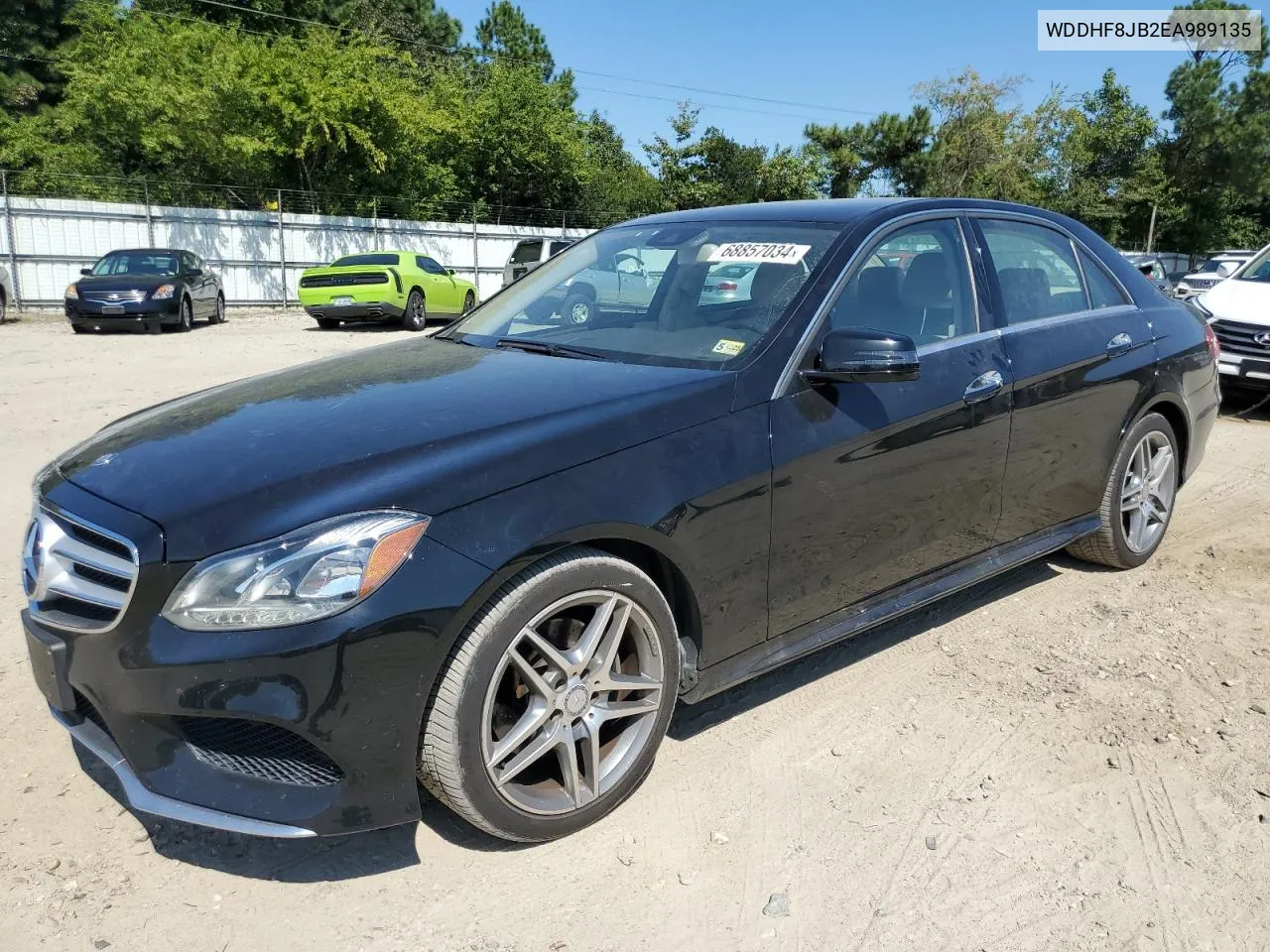 2014 Mercedes-Benz E 350 4Matic VIN: WDDHF8JB2EA989135 Lot: 68857034