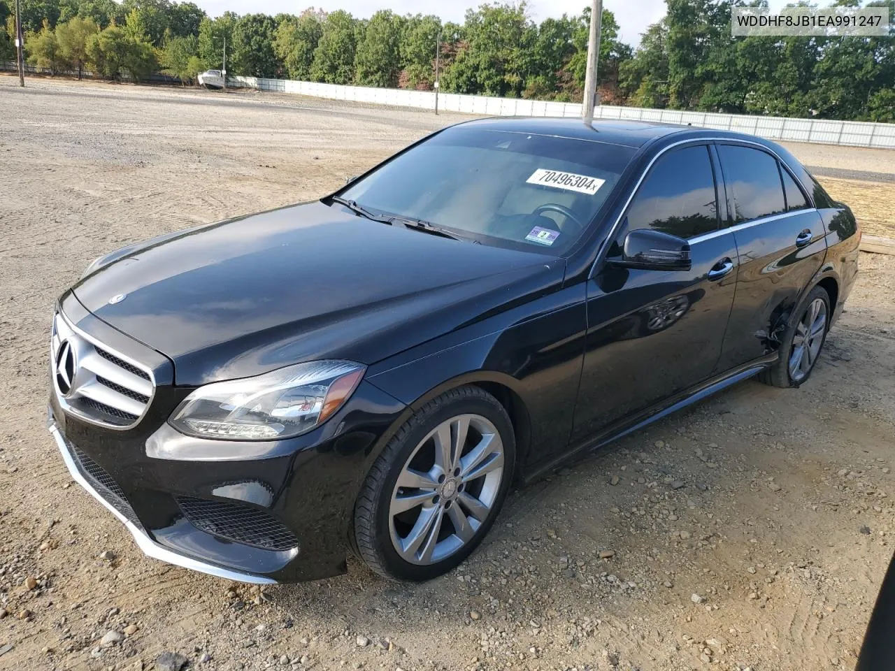 2014 Mercedes-Benz E 350 4Matic VIN: WDDHF8JB1EA991247 Lot: 70496304