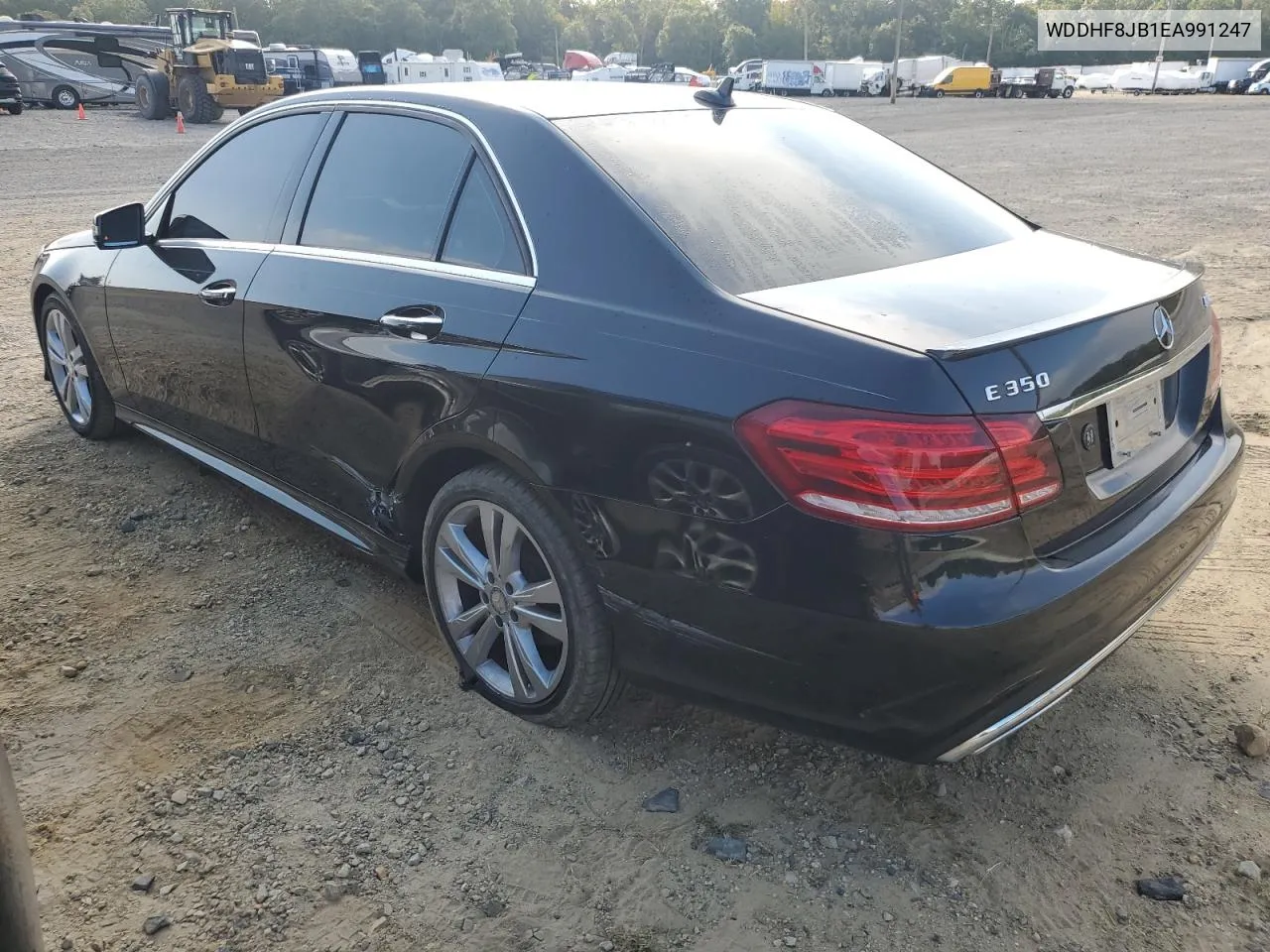 2014 Mercedes-Benz E 350 4Matic VIN: WDDHF8JB1EA991247 Lot: 70496304