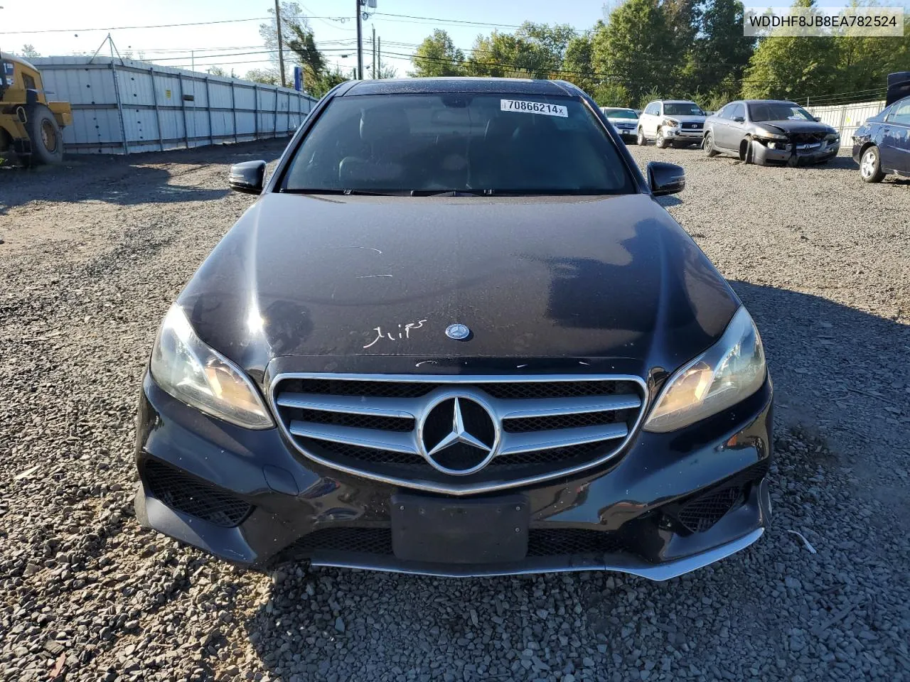 2014 Mercedes-Benz E 350 4Matic VIN: WDDHF8JB8EA782524 Lot: 70866214