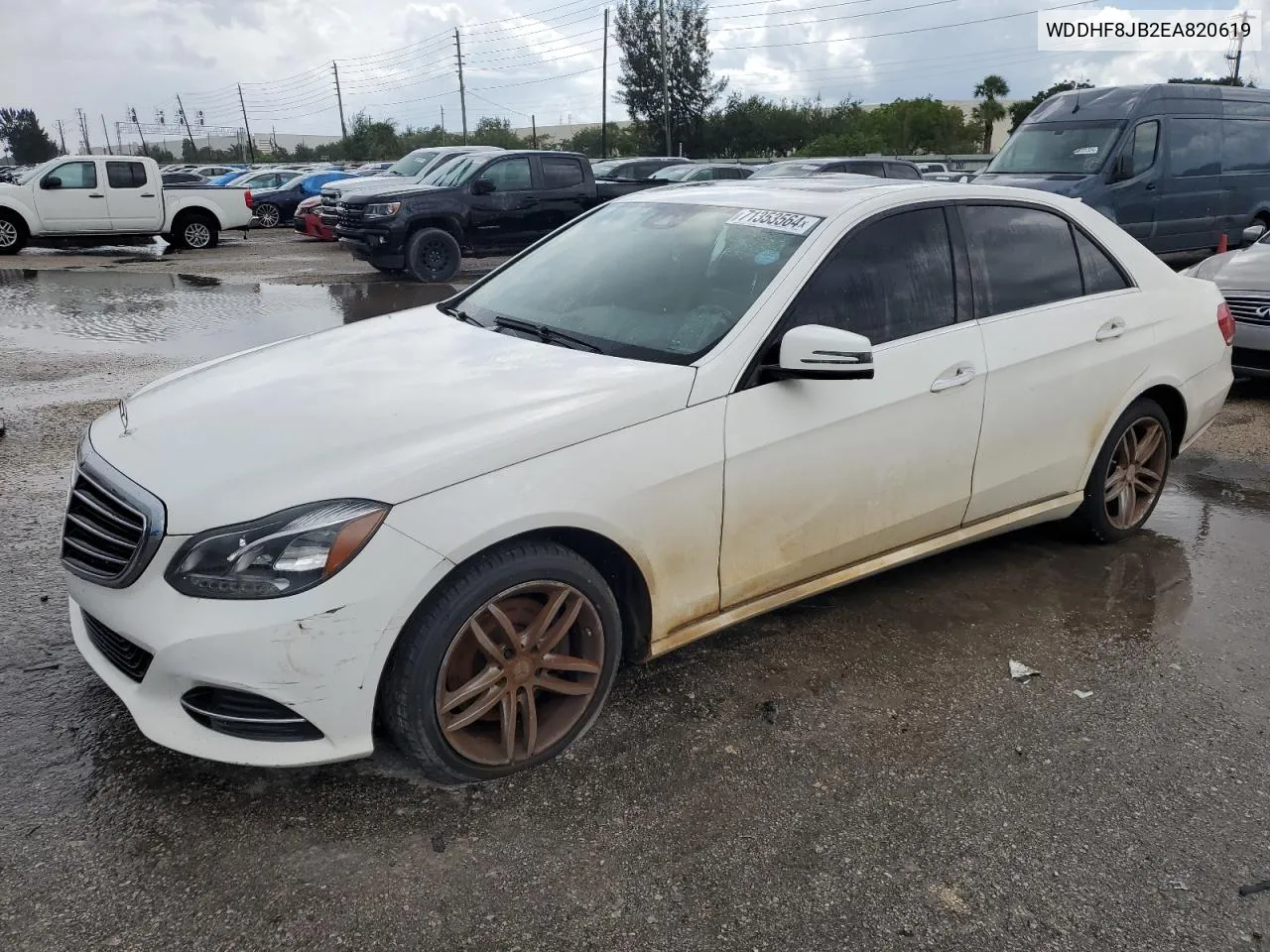 2014 Mercedes-Benz E 350 4Matic VIN: WDDHF8JB2EA820619 Lot: 71353564