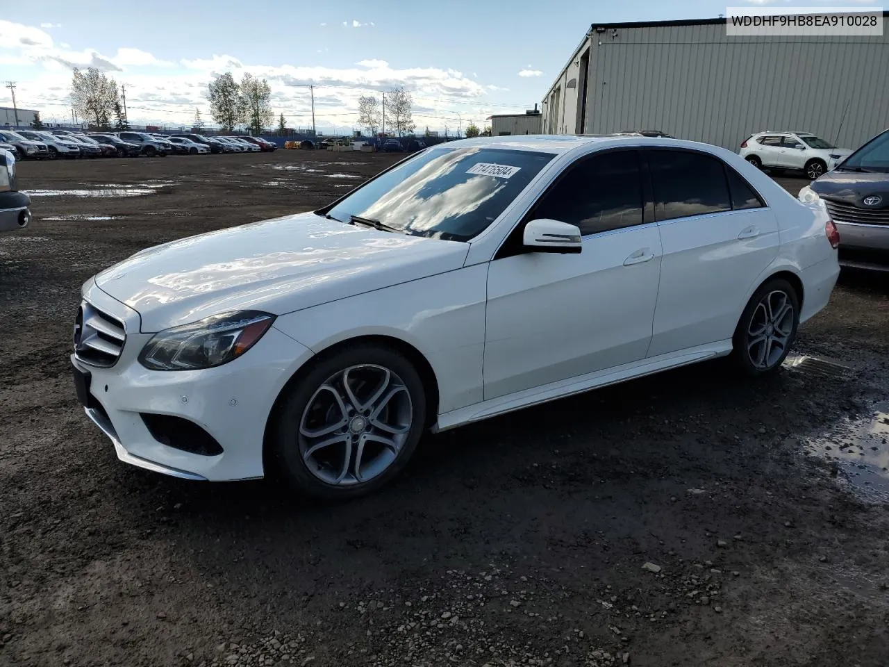 2014 Mercedes-Benz E 250 Bluetec VIN: WDDHF9HB8EA910028 Lot: 71476504