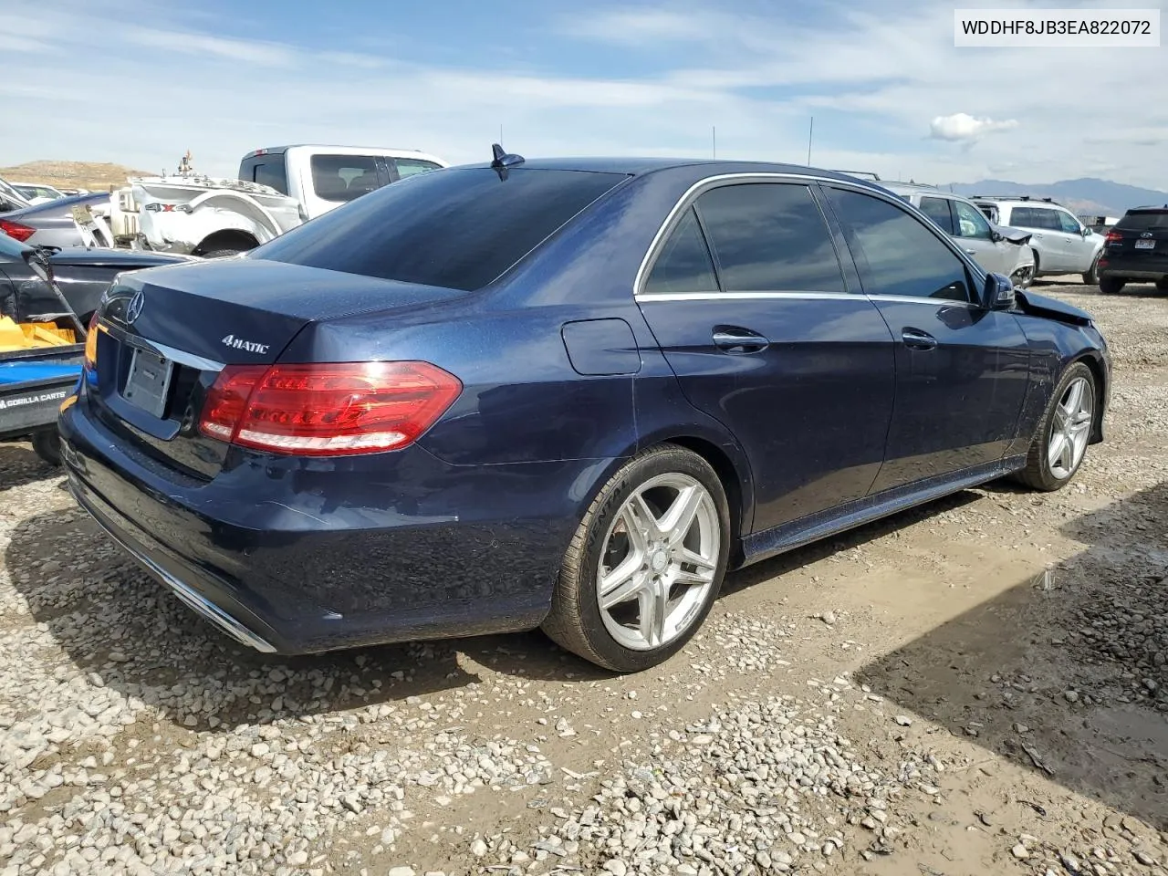 2014 Mercedes-Benz E 350 4Matic VIN: WDDHF8JB3EA822072 Lot: 72221914