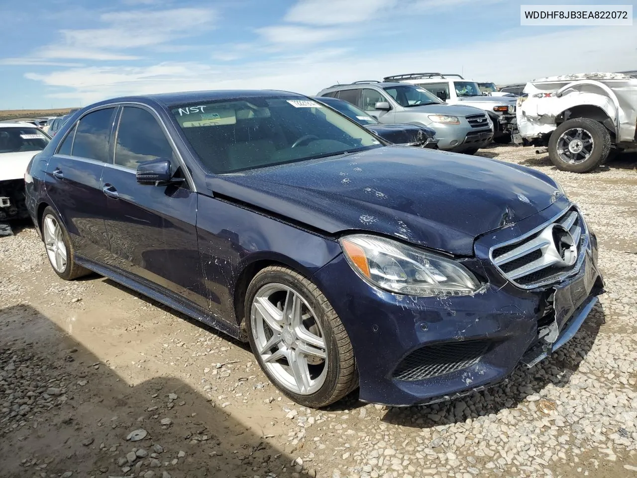 2014 Mercedes-Benz E 350 4Matic VIN: WDDHF8JB3EA822072 Lot: 72221914