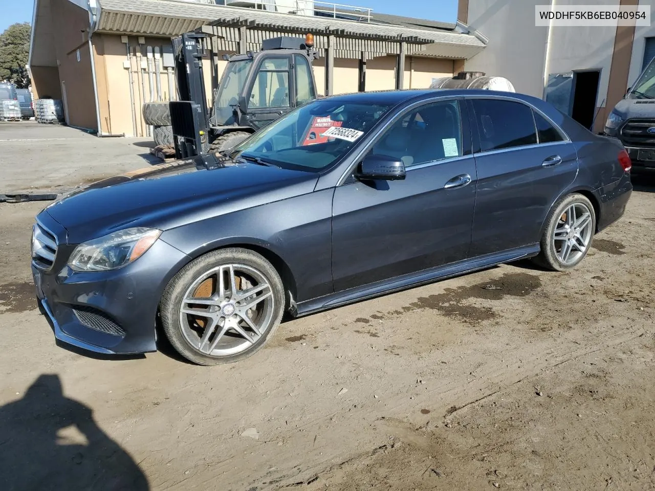 2014 Mercedes-Benz E 350 VIN: WDDHF5KB6EB040954 Lot: 72568324