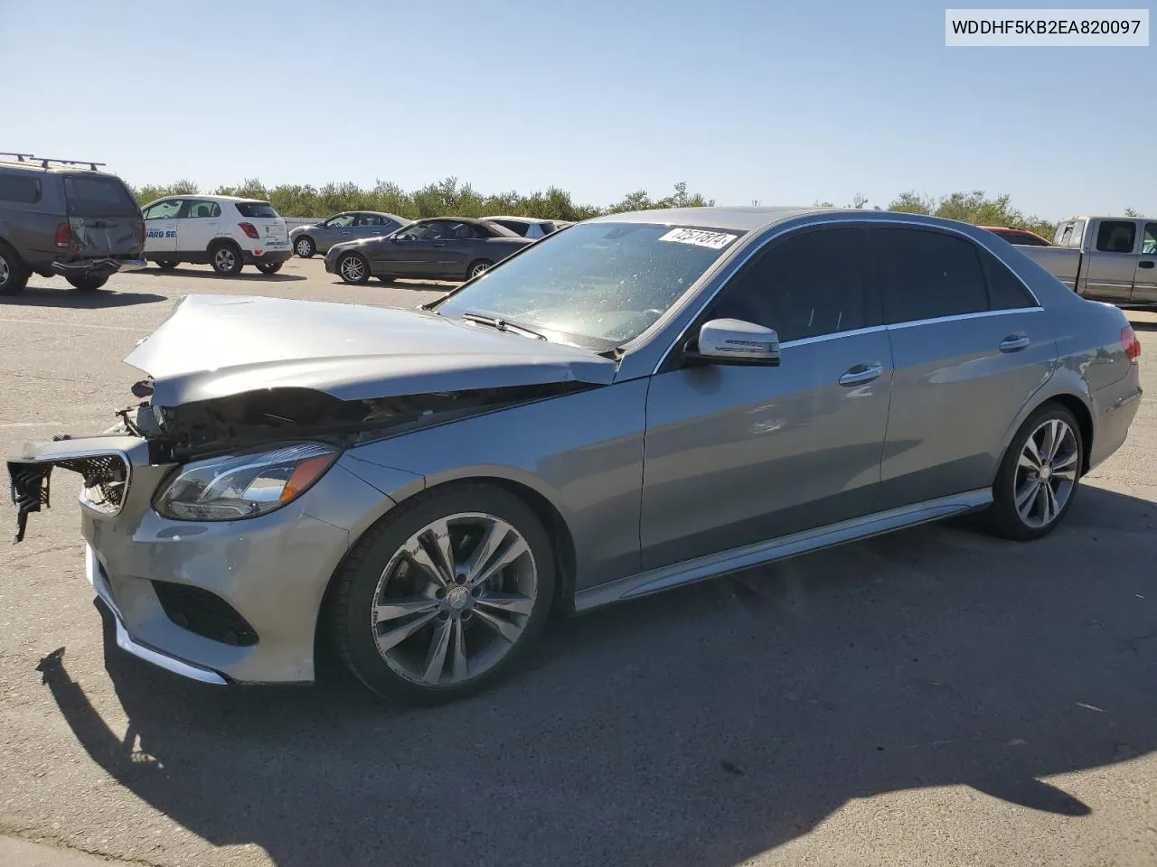 2014 Mercedes-Benz E 350 VIN: WDDHF5KB2EA820097 Lot: 72577574