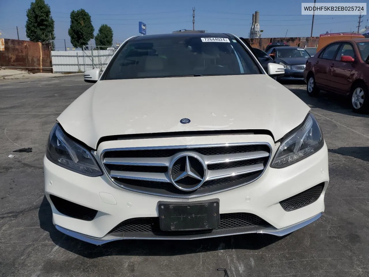 2014 Mercedes-Benz E 350 VIN: WDDHF5KB2EB025724 Lot: 72644024