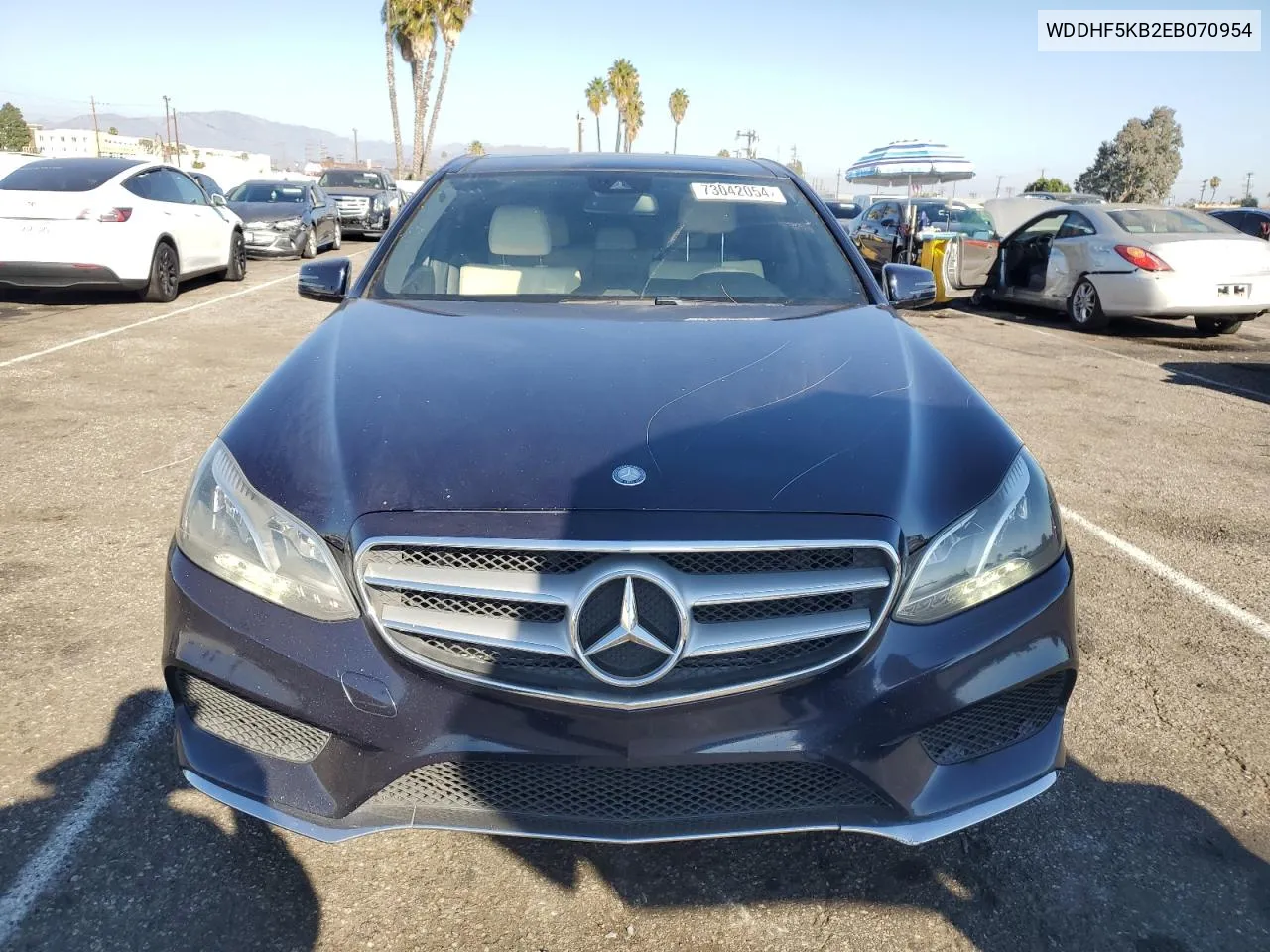 2014 Mercedes-Benz E 350 VIN: WDDHF5KB2EB070954 Lot: 73042054