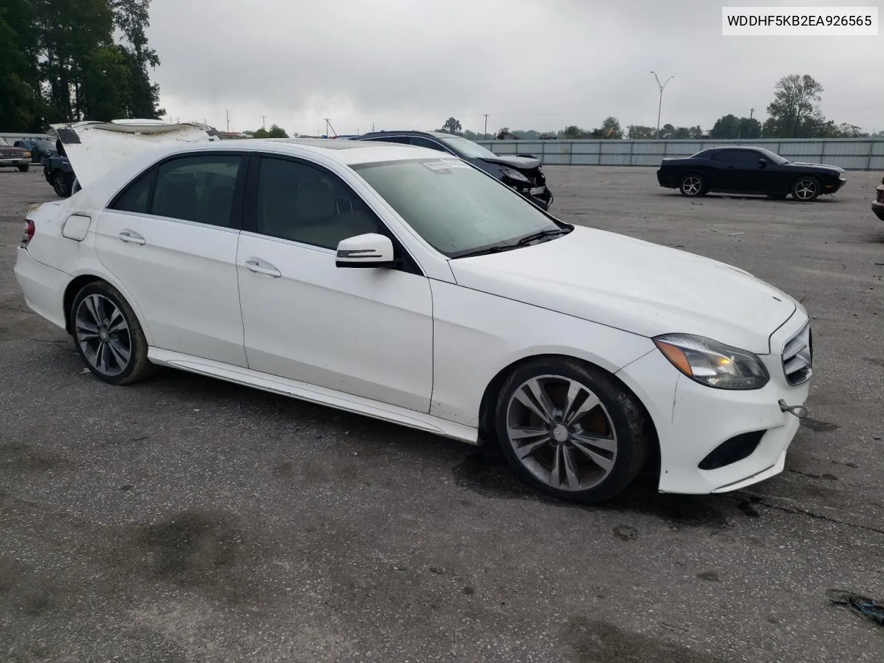 2014 Mercedes-Benz E 350 VIN: WDDHF5KB2EA926565 Lot: 73525274