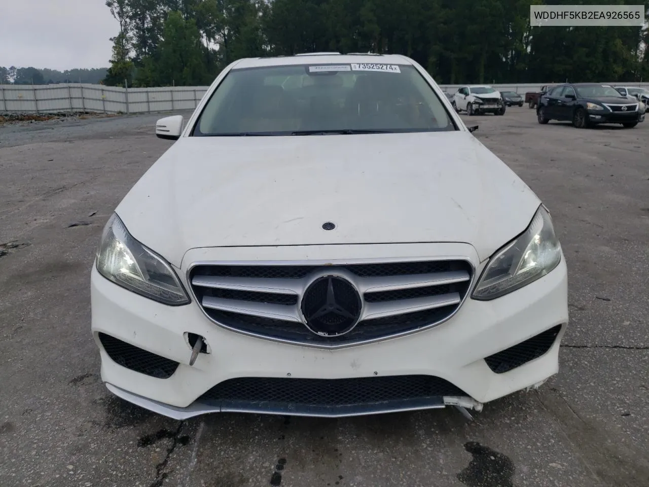 2014 Mercedes-Benz E 350 VIN: WDDHF5KB2EA926565 Lot: 73525274