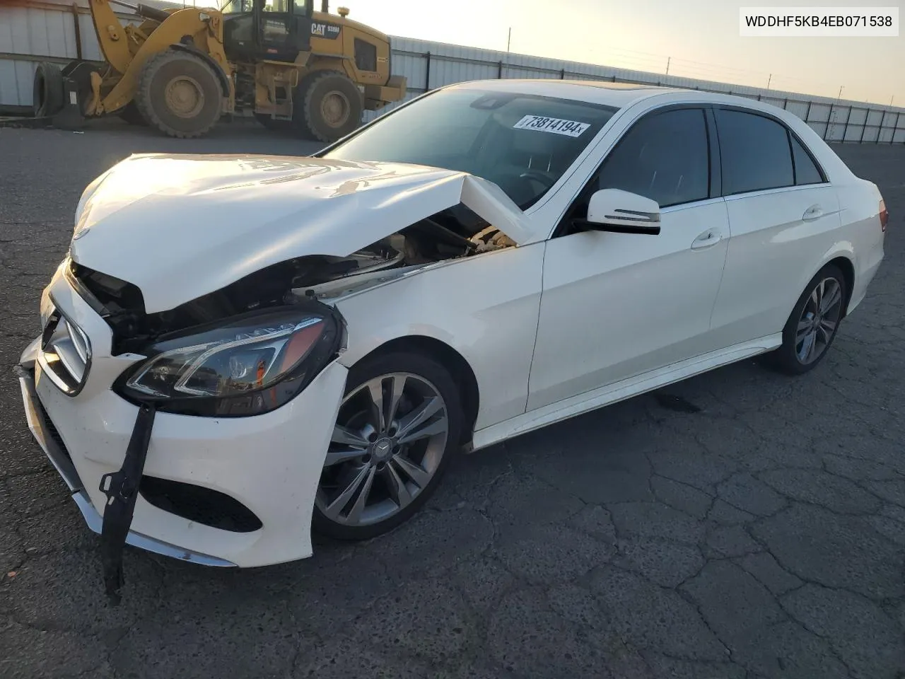 2014 Mercedes-Benz E 350 VIN: WDDHF5KB4EB071538 Lot: 73814194