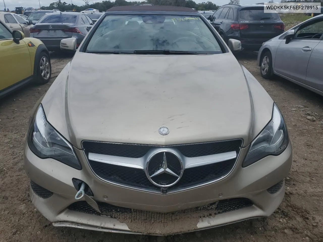 2014 Mercedes-Benz E 350 VIN: WDDKK5KF6EF278915 Lot: 73855314