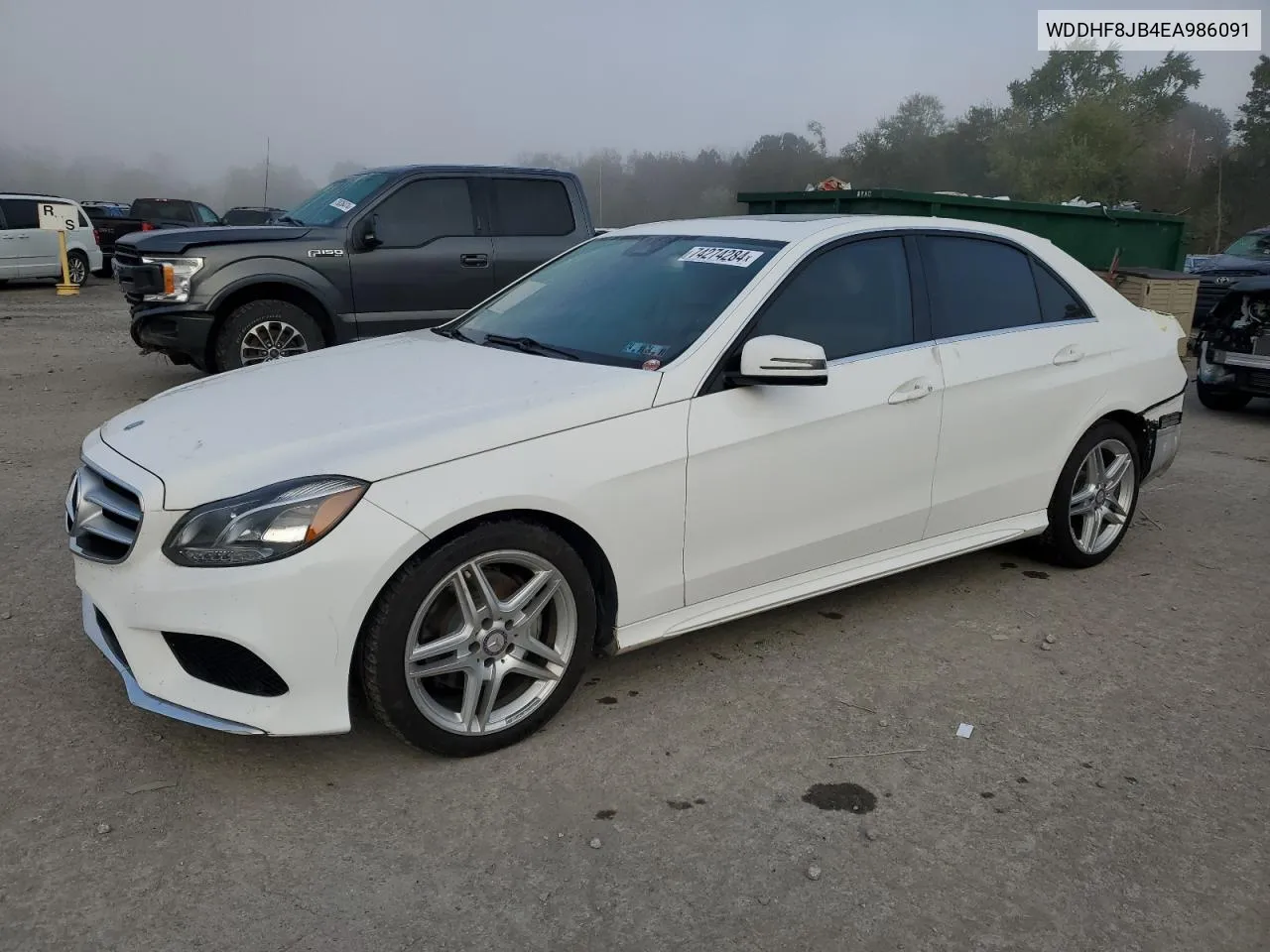 2014 Mercedes-Benz E 350 4Matic VIN: WDDHF8JB4EA986091 Lot: 74274284