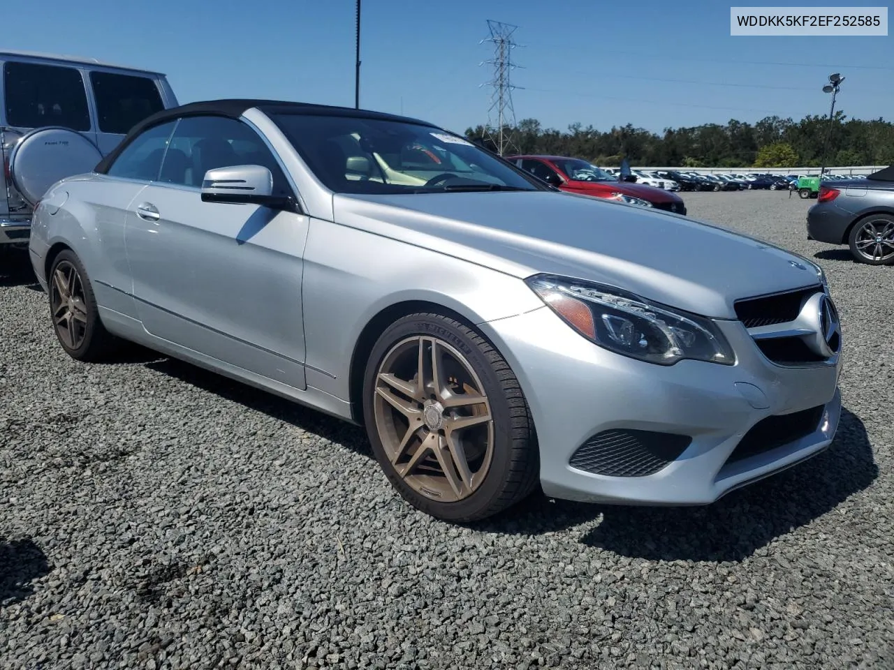 2014 Mercedes-Benz E 350 VIN: WDDKK5KF2EF252585 Lot: 74654734