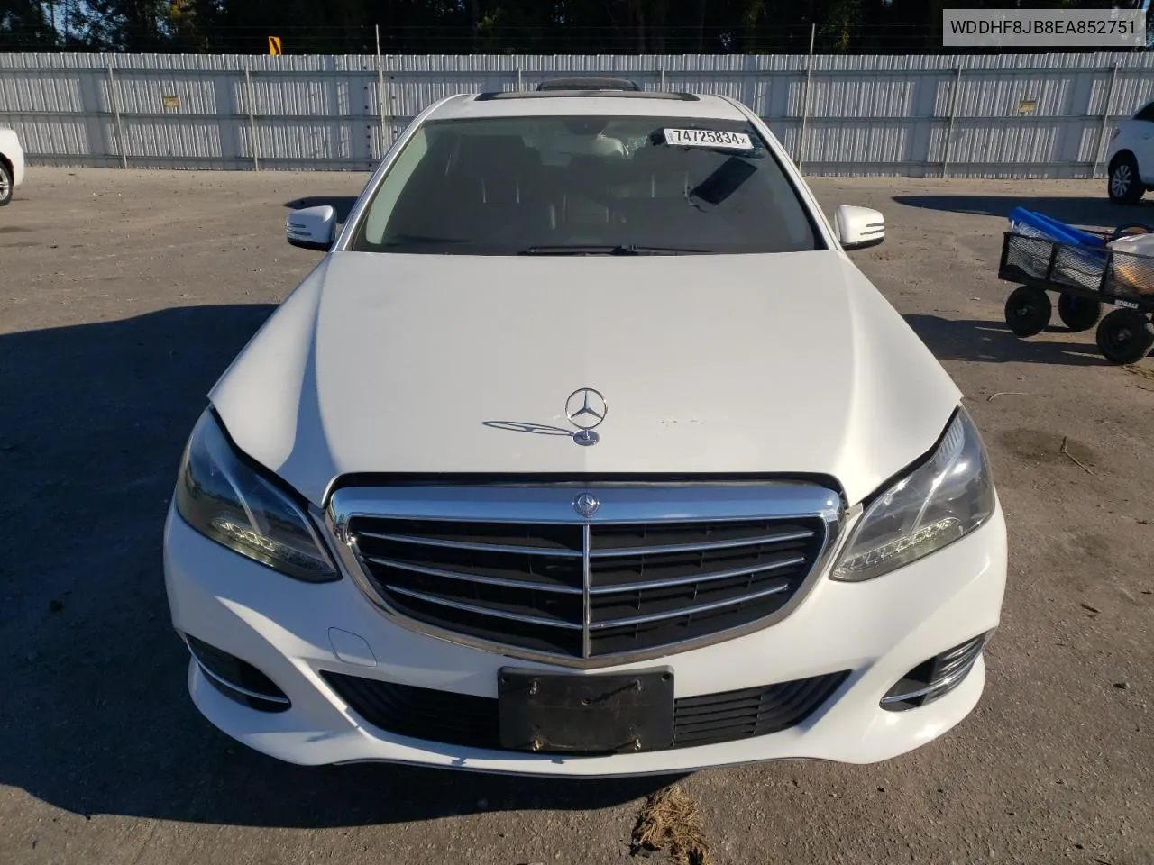 2014 Mercedes-Benz E 350 4Matic VIN: WDDHF8JB8EA852751 Lot: 74725834