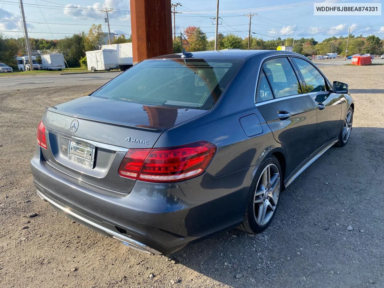 2014 Mercedes-Benz E 350 4Mat VIN: WDDHF8JB8EA874331 Lot: 74836774