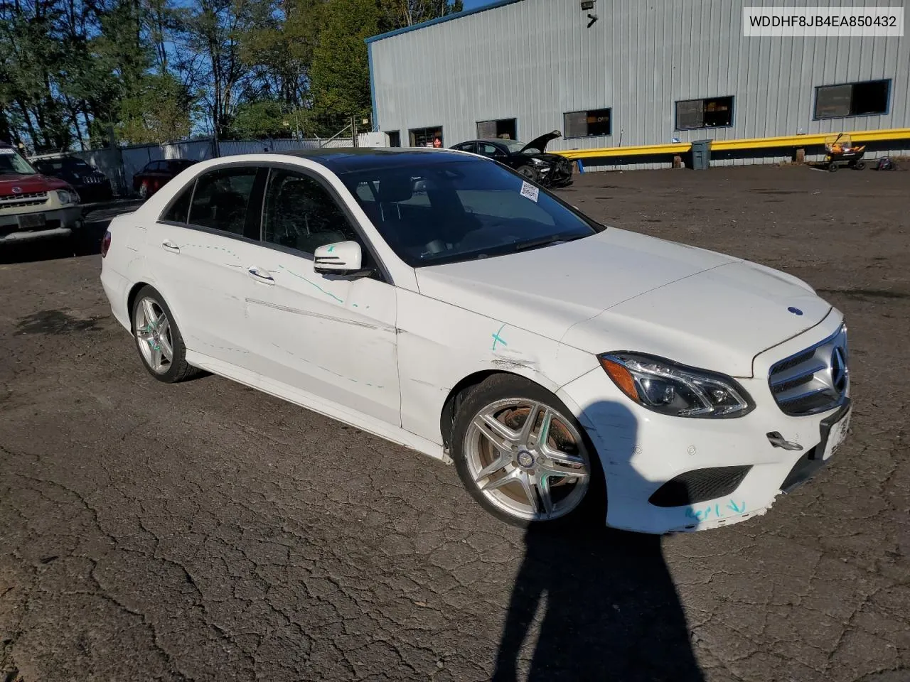 2014 Mercedes-Benz E 350 4Matic VIN: WDDHF8JB4EA850432 Lot: 74951784