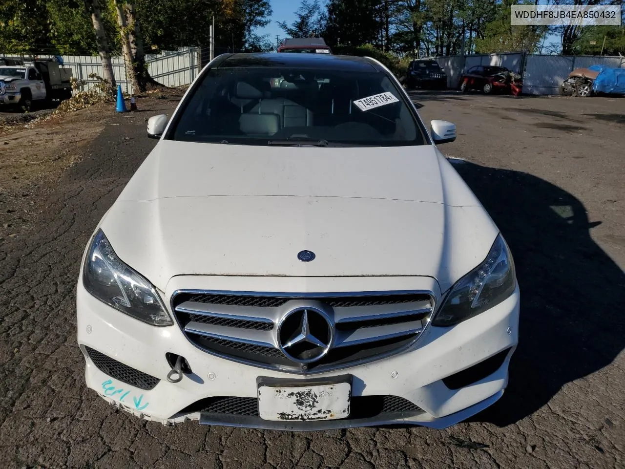 2014 Mercedes-Benz E 350 4Matic VIN: WDDHF8JB4EA850432 Lot: 74951784