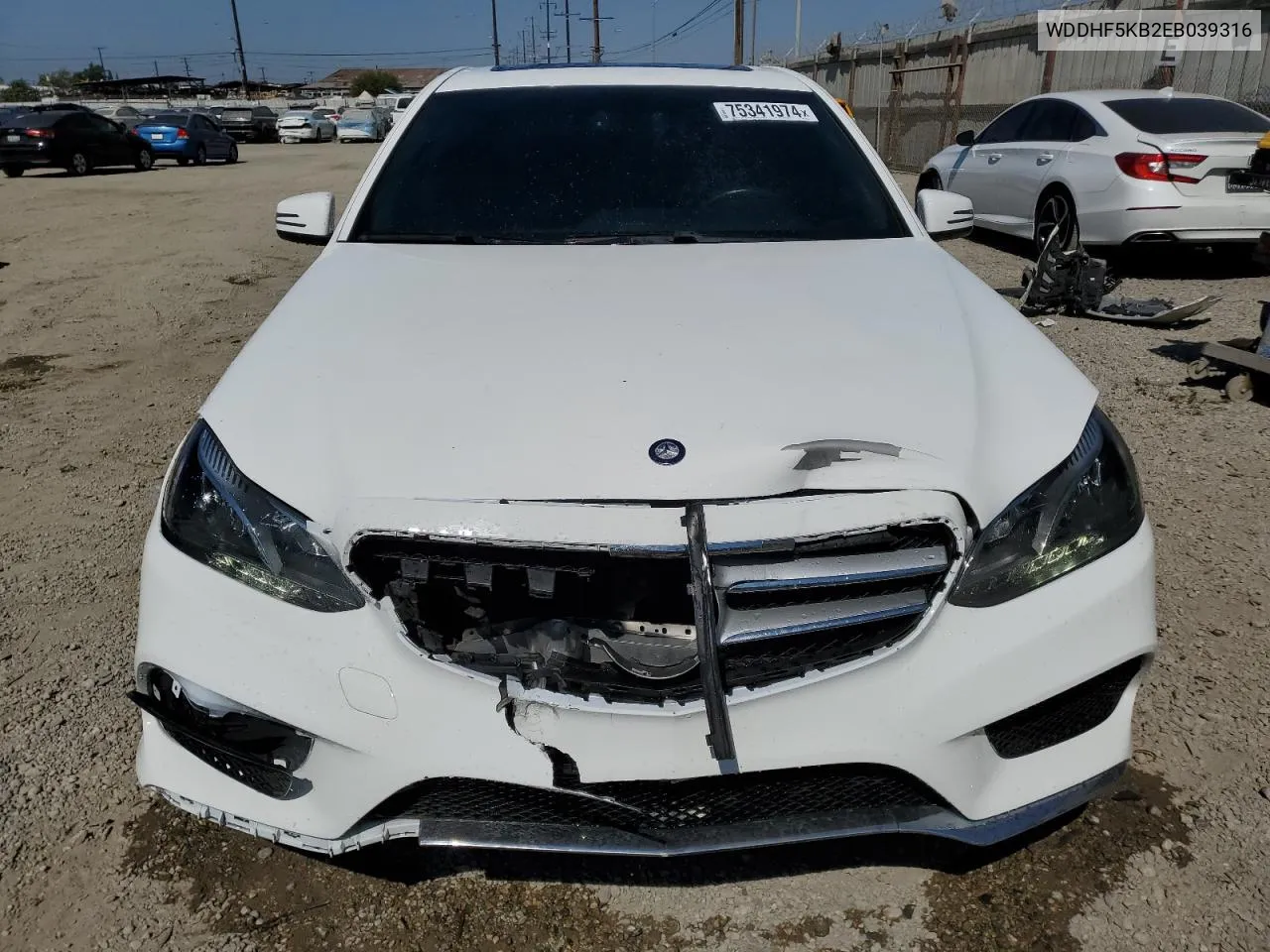 2014 Mercedes-Benz E 350 VIN: WDDHF5KB2EB039316 Lot: 75341974