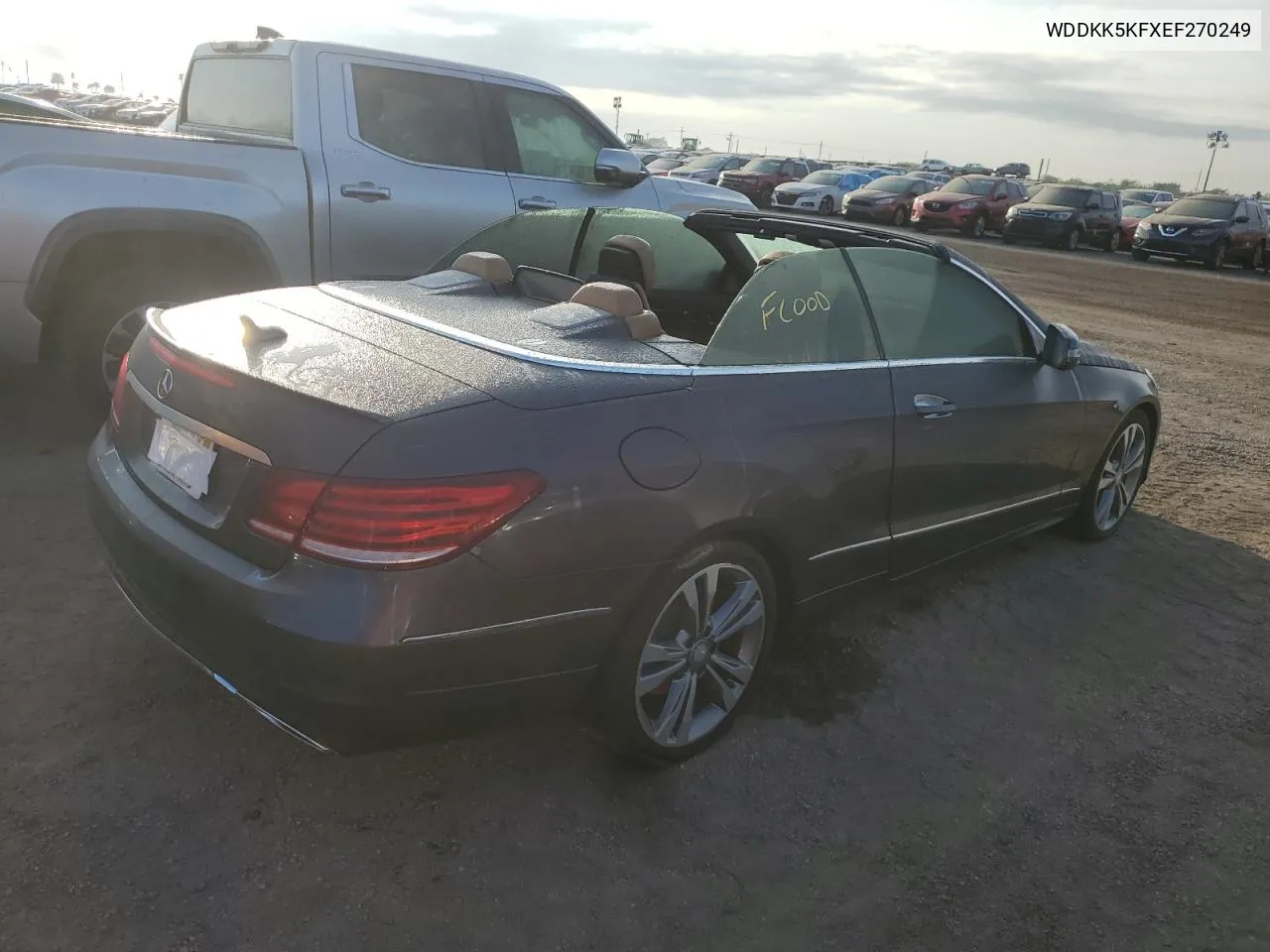 2014 Mercedes-Benz E 350 VIN: WDDKK5KFXEF270249 Lot: 75359684