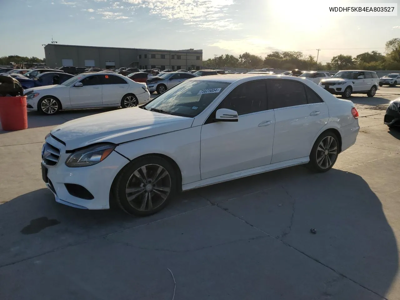 2014 Mercedes-Benz E 350 VIN: WDDHF5KB4EA803527 Lot: 75625054